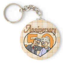 50th Wedding Anniversary Gifts Keychain