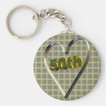 50th Wedding Anniversary Gifts Keychain