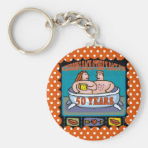 50th Wedding Anniversary Gifts Keychain