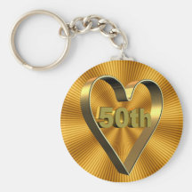 50th Wedding Anniversary Gifts Keychain