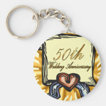 50th Wedding Anniversary Gifts Keychains