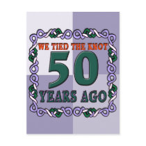 50th Wedding Anniversary Gifts Postcards