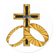 50th Wedding Anniversary Gifts Stickers