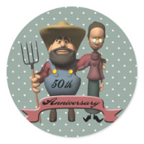 50th Wedding Anniversary Gifts Stickers