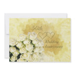 50th Wedding Anniversary Invitation with roses