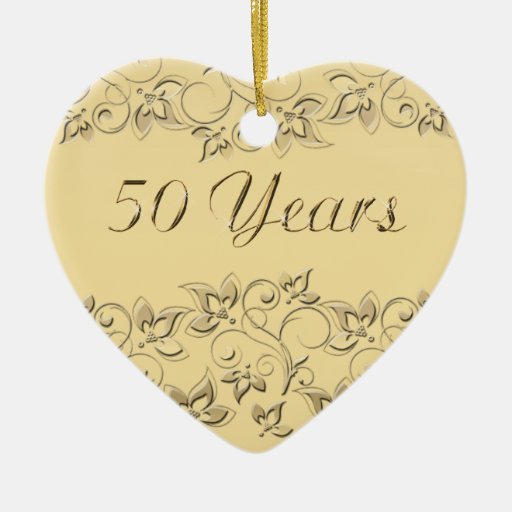 50th Wedding Anniversary Keepsake Ornament