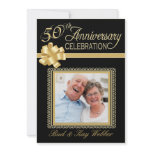 50th Wedding  Anniversary Party Photo Invitations
