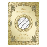 50th Wedding Anniversary Photo Invitation Card