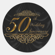 50th Wedding Anniversary Stickers