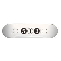 513 Area Code Skateboard Deck