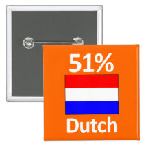 51% Dutch Pinback Buttons