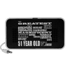 51st Birthday Party Greatest Fifty One Year Old Laptop Speakers