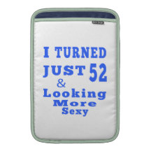 52 birthday designs MacBook sleeves