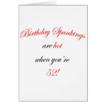 52 Birthday Spanking Greeting Cards