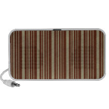 52 BURGUNDY BEIGE CLASSIC STRIPES PATTERNS TEMPLAT PORTABLE SPEAKER