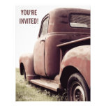 52 Primer Vintage Pickup Truck Party for Old Guy Invitations
