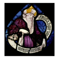 52:Roundel of the prophet Ezekiel, 15th century posters