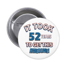52 year old birthday designs pins
