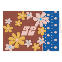52nd birthday greeting card