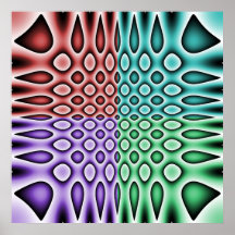 52x52 or Smaller Poster, Abstract Circles & Tears