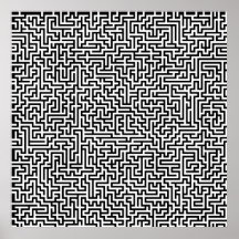 52x52 or Smaller Poster Maze1 Customize the white!