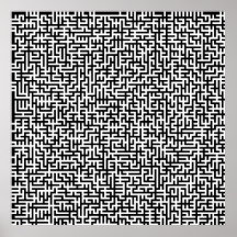 52x52 or Smaller Poster Maze2 Customize the white!