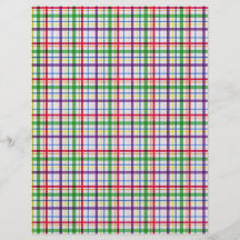 5305_plaid-11-bright COLOURFUL PLAID PATTERN TINY Full Color Flyer