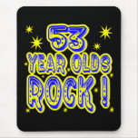 53 Year Olds Rock! (Blue) Mousepad