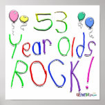 53 Year Olds Rock ! Poster