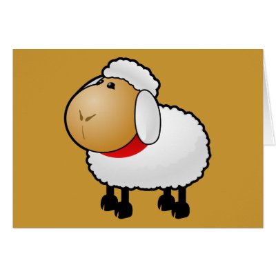 54-Free-Cartoon-Sheep-Clipart-Illustration Cards by CreativeColours