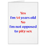 54 Pity Sex Cards