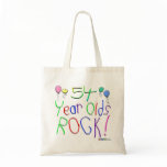 54 Year Olds Rock ! Canvas Bags