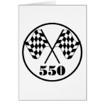 550 Chequered Flags Greeting Card