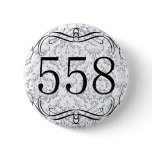 558 Area Code Pinback Button