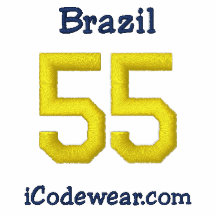 55 Brazil Embroidered Hoody