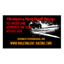 55 Chevy Gasser Burnout Business Cards