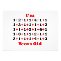 55 Years old Blk Red Invitations