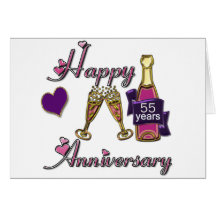 55th. Anniversary Greeting Card