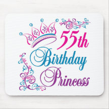 55th Birthday Princess Mousepad