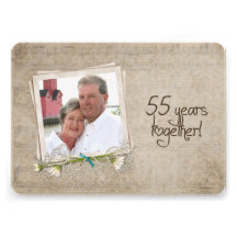 55th Wedding Anniversary Open House Cards