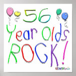 56 Year Olds Rock ! Poster