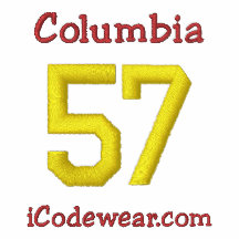 57 Columbia Embroidered Hoody