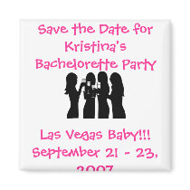 58192, Save the Date for Kristina's Bachelorette ( Magnets