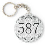 587 Area Code Keychains