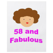 58 and Fabulous! Flyer Design