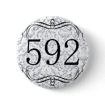 592 Area Code Pinback Buttons