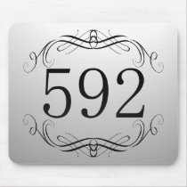 592 Area Code Mousepad