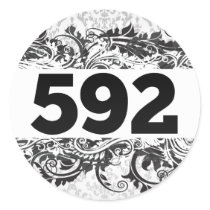 592 ROUND STICKERS