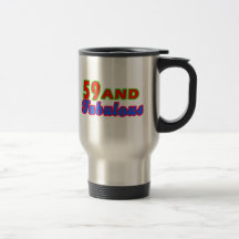 59 and Fabulous Birthday Designs Coffee Mugs
