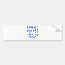 59 birthday designs bumper stickers